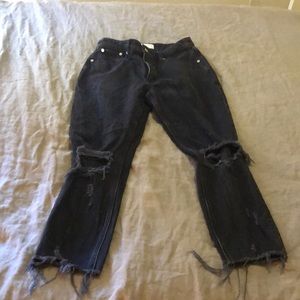 Abercrombie curve love high rise mom jean
